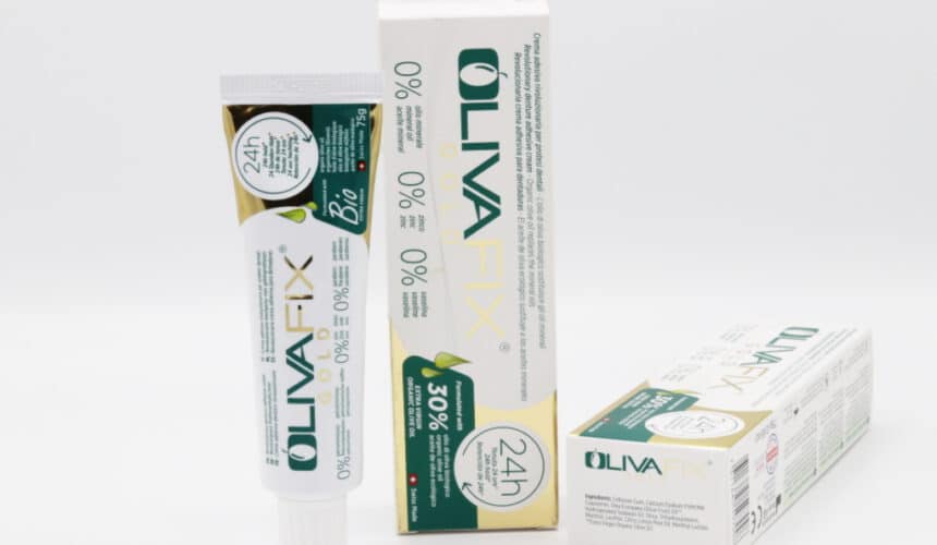 OlivaFix® Gold La crème adhésive innovante pour prothèses dentaires de bonyf est cliniquement prouvée comme ayant la meilleure tenue et le meilleur effet anti-fongique contre Candida albicans.